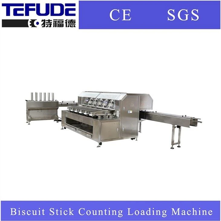 Chocolate Stick Biscuits Automatic Counting Loading Machine